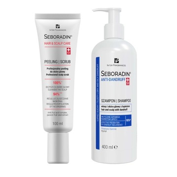 Zestaw przeciwłupieżowy Seboradin ANTI-DANDRUFF szampon 400ml+peeling 100ml