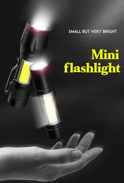 Перезаряжаемый мощный светодиодный фонарик Mini Zoom.