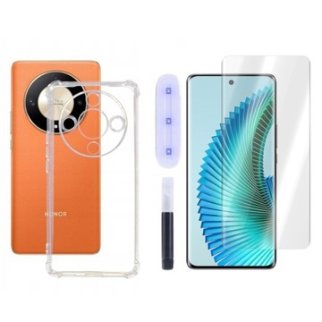 Etui Pokrowiec do Honor Magic 6 Lite 5G Jelly Anti Shock bezbarwne i SZKŁO