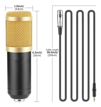 Студийный микрофон BM800 + POP-фильтр, штатив