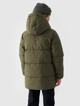 КУРТКА ДЛЯ МАЛЬЧИКОВ 4F ЗИМНИЙ ПУХОВИК С КАПЮШОНОМ TDJAM464 AW24 158