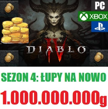 1.000.000.000 1MLD GOLD ZŁOTO SEZON 4 DIABLO 4 LOOT REBORN ŁUPY NA NOWO