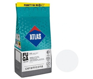 Fuga ceramiczna Atlas 200 ZIMNY BIAŁY 2kg