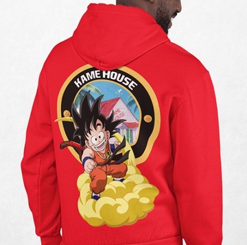 BLUZA Z KAPTUREM DRAGONBALL KAME HOUSE GOKU