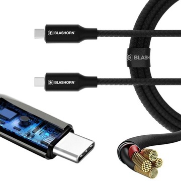 KABEL usb-c USB C przewód do ładowanie szybkie MOCNY 1.2M QC 3.0 typ-c qc 3