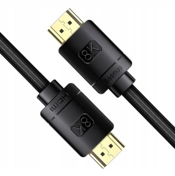 PRZEWÓD KABEL HDMI DO HDMI 2.1 BASEUS 8K 60Hz FULL HD UHD 3D 48GB 100CM