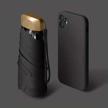 1 шт. мини-портативный зонт от солнца, складной водонепроницаемый солнцезащитный зонт с защитой от ультрафиолета