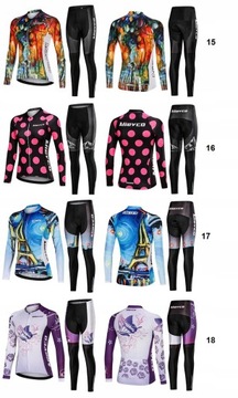 ЖЕНСКИЙ ВЕЛОСИПЕДНЫЙ КОСТЮМ, ГЕЛЕВЫЙ С ДЛИННЫМ РУКАВОМ