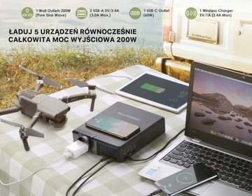 Портативный блок питания мощностью 200 Вт.