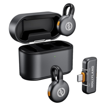 Bezdrátový klopový mikrofon Hollyland Lark M2S Usb-c 300m (2 vysílače 1 přijímač)