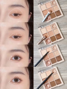 9-цветная палитра теней для век Glitter Pearly Eye