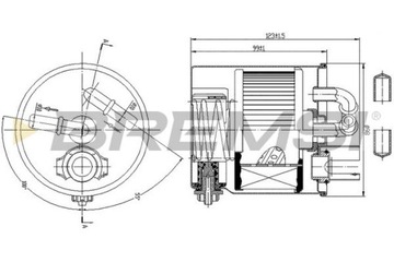 BREMSI FE0349 FILTR PALIVA