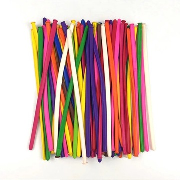 Длинные шары для лепки на день рождения НАБОР 100 шт + насос