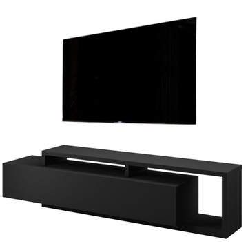 Szafka RTV Stolik pod TV 220 cm Czarny mat