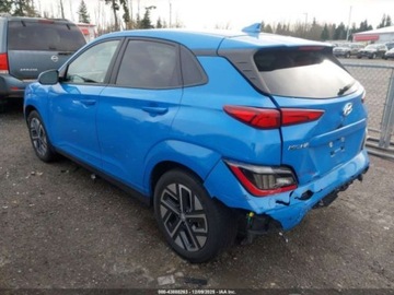 Hyundai Kona I Crossover Electric Facelifting 64 kWh 204KM 2022 Hyundai Kona 204 KM, bogata wersja Limited, drobna szkoda Elektryczny 204KM, zdjęcie 2