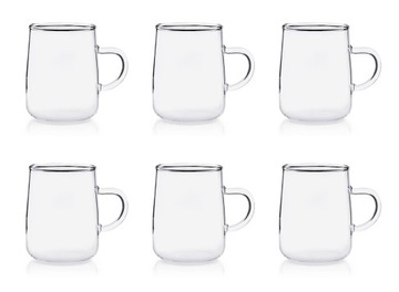 Термостойкие стаканы Termisil для чая и кофе, 250 мл, набор из 6 шт.