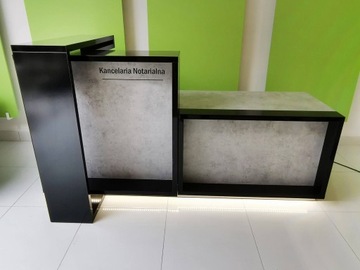 Современная стойка ресепшн R46 250x80см LED