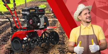 МОЩНЫЙ БЕНЗИНОВЫЙ ТРЕЙДЕР DZIK ШИРИНА 9 КМ, НАБОР МАСЕЛ PRO XL 90 СМ