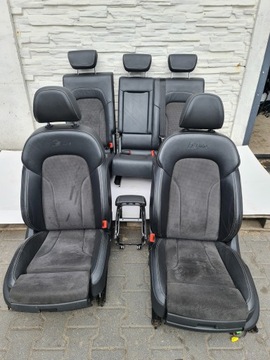 Q5 8R S-LINE FOTELE SKÓRA ALCANTARA PODŁOKIETNIK