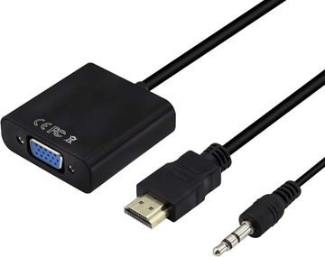 Адаптер-конвертер HDMI в VGA DSUB + аудиокабель