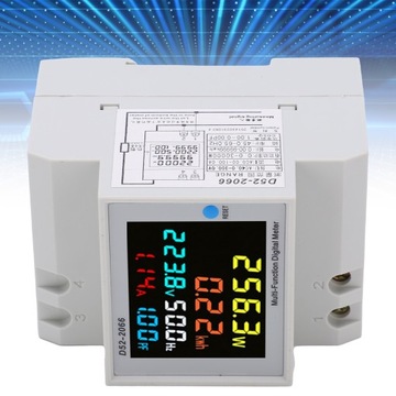 D522066 Бытовой счетчик ватт-часов, 220 В, рельсовый тип