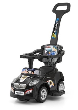 Milly Mally Ride-On 3in1 Happy Black Автомобиль