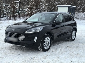 Ford Kuga III SUV 2.0 EcoBlue 190KM 2021 Ford Kuga 2.0 190 KM AWD Titanium X Kamery BEZWYPADKOWY Nowe opony JAK NOWY