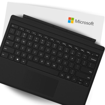 ORYGINALNA Klawiatura Microsoft Surface Pro 7, 6, 5, 4, 3|Czarna LED US /PL