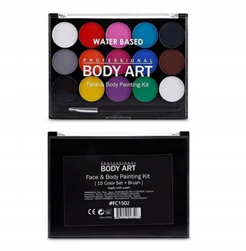 КРАСКИ ДЛЯ КРАСКИ ЛИЦА, ТЕЛА, РОТА 15 шт НОВАЯ МОДЕЛЬ!