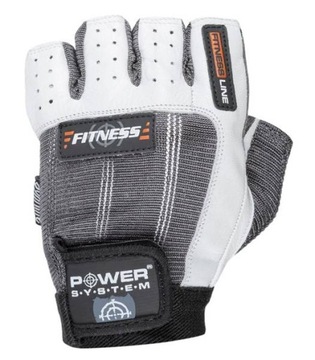 ПЕРЧАТКИ ДЛЯ ТРЕНИРОВКИ ДЛЯ ФИТНЕСА БЕЛЫЕ СЕРЫЕ L