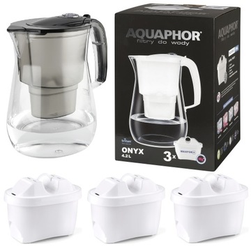 Dzbanek filtrujący Aquaphor Onyx 4,2 + 3, duży