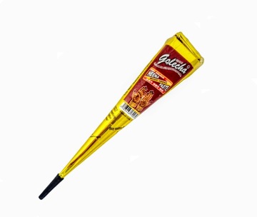 Henna w Rożku gotowa do aplikacji MEHANDI Kasztanowy Brąz (MAROON) 25g Gole