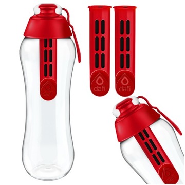 Bidon do szkoły 700ml makowy / Butelka filtrująca Dafi 0,7l + 2 wkłady