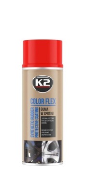COLOR FLEX guma z sprayu czerwony 400ml K2