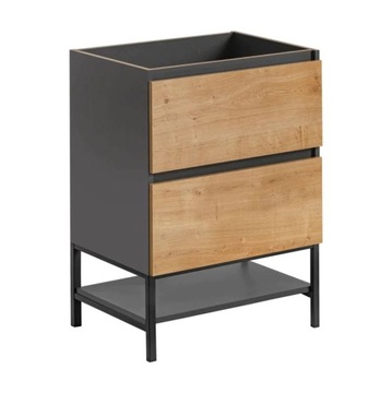 Szafka pod Umywalkę 60 cm MONAKO Stojąca Szara