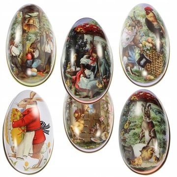 Пасхальная подарочная коробка для чая в жестяной банке