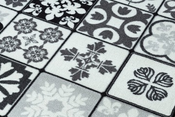 РЕЗИНОВАЯ КОРЗИНА 100см LISBON TILES серая ^*Q3294