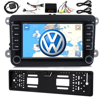 RADIO SAMOCHODOWE 2DIN NAWIGACJA VW PASSAT GOLF TOURAN TIGUAN CADDY SUPERB