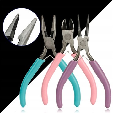 ZESTAW 3 SZT SZCZYPCE JUBILERSKIE NARZĘDZIA DO ROBIENIA BIŻUTERII