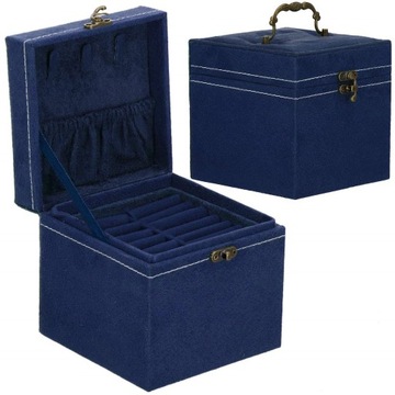 SZKATUŁKA NA BIŻUTERIĘ ETUI ORGANIZER PUDEŁKO ELEGANCKIE KUFEREK DLA KOBIET