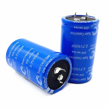 Niebieski Super Farad 2,7 V 500F