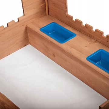 ДЕРЕВЯННАЯ ПЕСОЧНИЦА ДЛЯ ДЕТЕЙ ИГРОВАЯ КОРОЛЕВСКИЙ ЗАМОК НА ТЕМУ КРЕАТИВ.