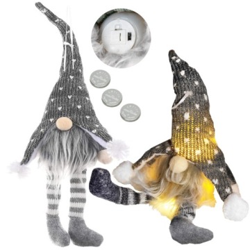 Рождественский гном светящийся 30 см светодиодный гном украшение Рождественский подарок