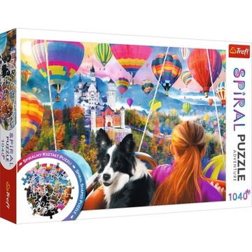 PUZZLE SPIRALNE UKŁADANKA FESTIWAL KOLORÓW 1040 el.
