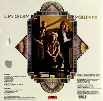 Winyl: CREAM - Live Cream - Volume II
