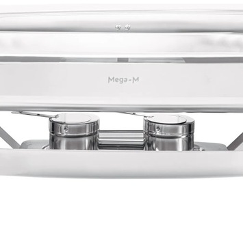 Podgrzewacz stołowy do potraw GN 1/1 pokrywa Roll-Top z wizjerem 9L Mega-M