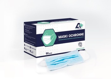 MASECZKA MASKA OCHRONNA JEDNORAZOWA 3W 50szt