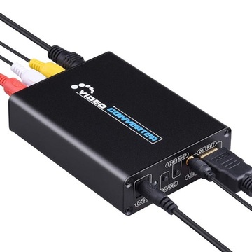 Конвертер из AV/S-Video в HDMI + аудиоразъем 3,5 мм RCA SVIDEO адаптер