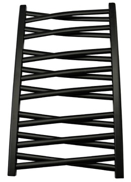 GRZEJNIK ŁAZIENKOWY czarny Ł3DX 1205/540 (627W) DRABINKA