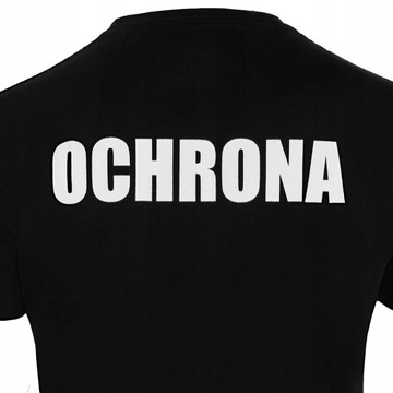Koszulka T-shirt "Ochrona" - czarna S